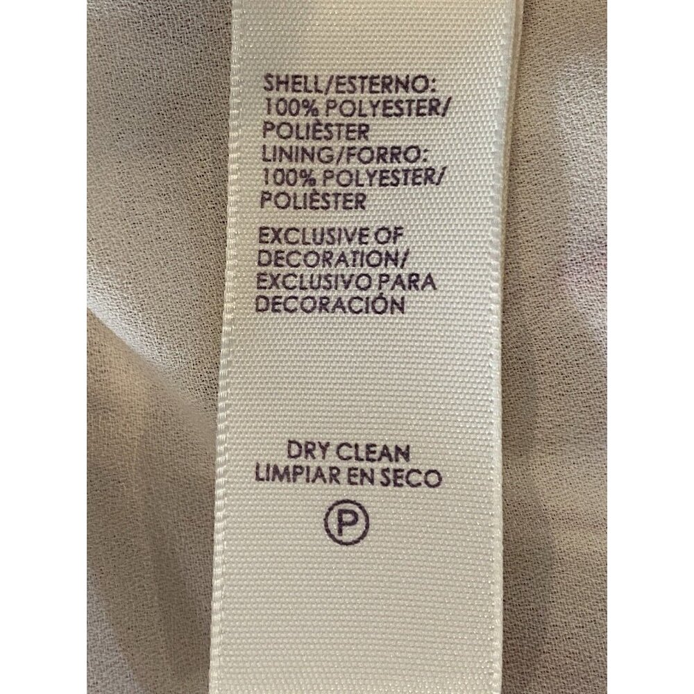 Rebecca Minkoff Sleeveless Blouson Drawstring Waist Cream Floral Dress Size M - Picture 6 of 6